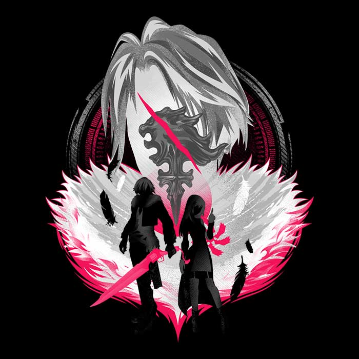 Gunblade Silhouette Women's Apparel - Adult & Kids T-Shirts, Sweatshirts & Hoodies apparel design preview 2