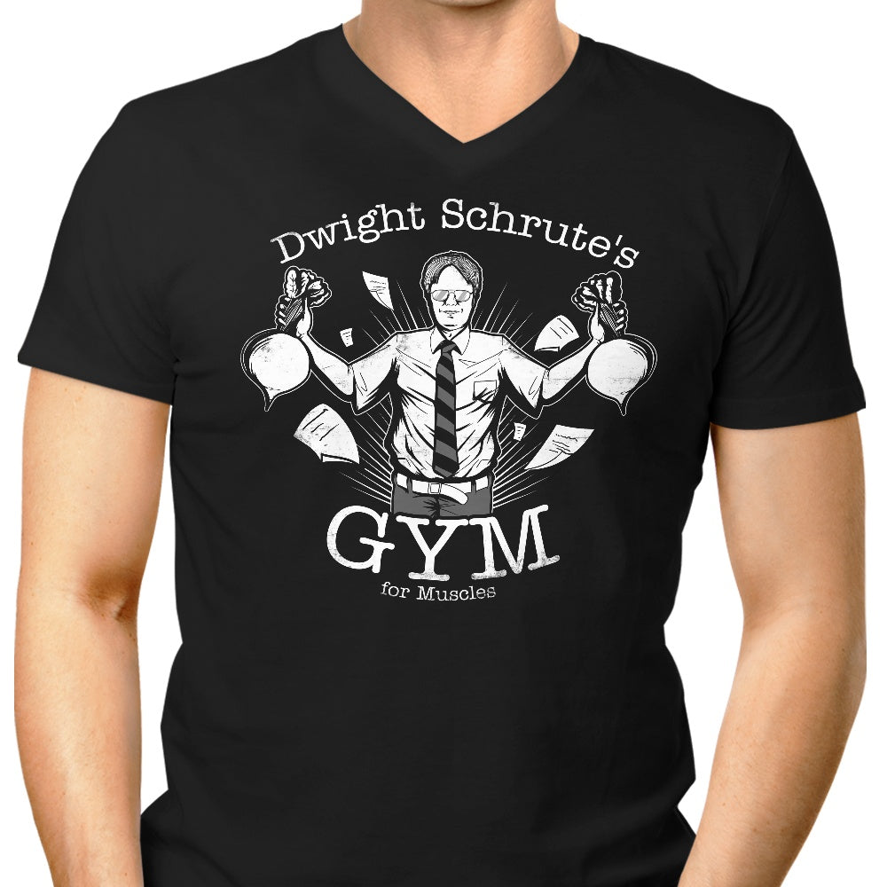 Gym for Muscles Men's V-Neck - Adult & Kids T-Shirts, Sweatshirts & Hoodies apparel design preview 1