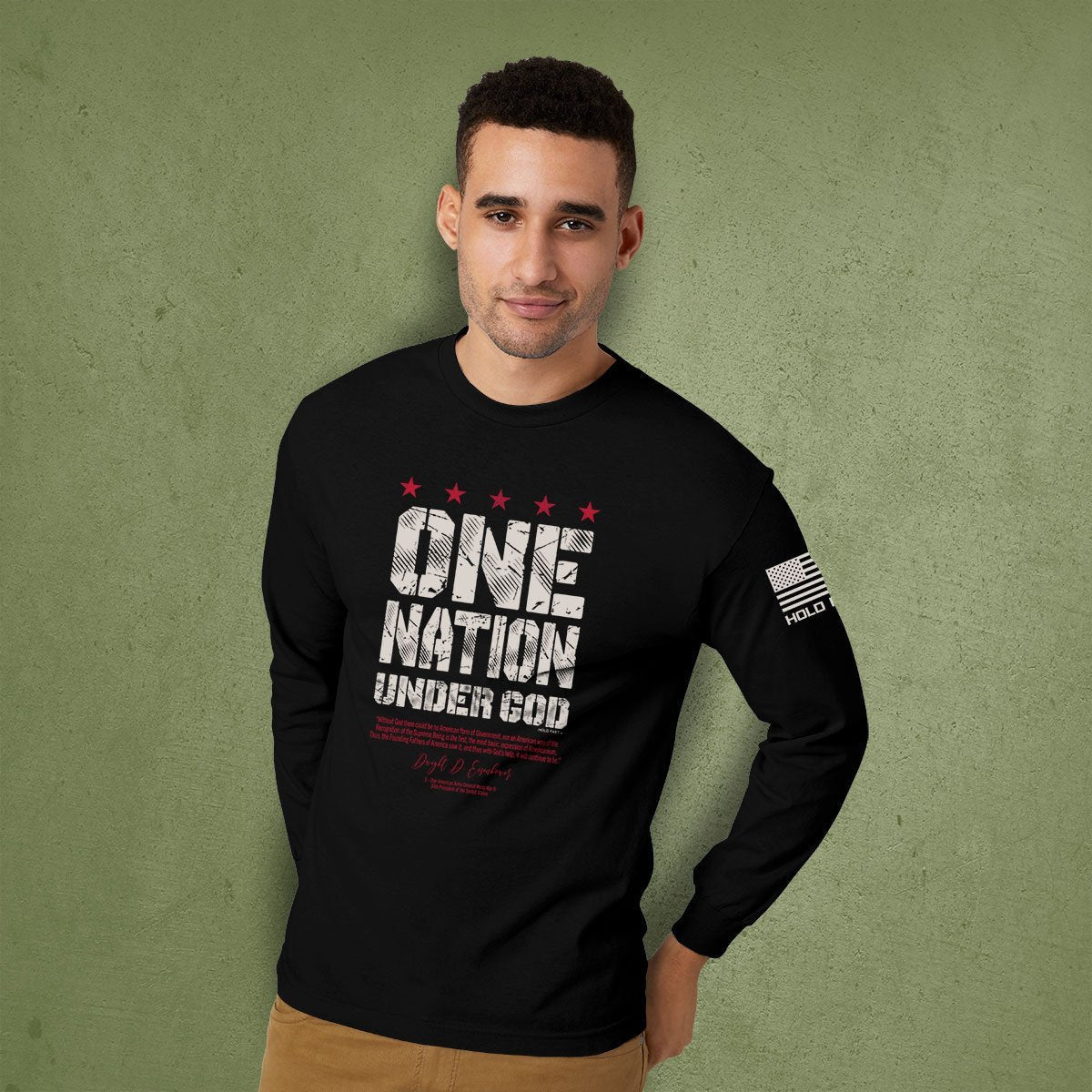 Hold Fast One Nation Under God Christian - Adult & Kids T-Shirts, Sweatshirts & Hoodies apparel design preview 2