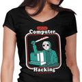 Hacking for Beginners Women's V-Neck - Adult & Kids T-Shirts, Sweatshirts & Hoodies apparel design preview 1