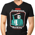 Hacking for Beginners Men's V-Neck - Adult & Kids T-Shirts, Sweatshirts & Hoodies apparel design preview 1