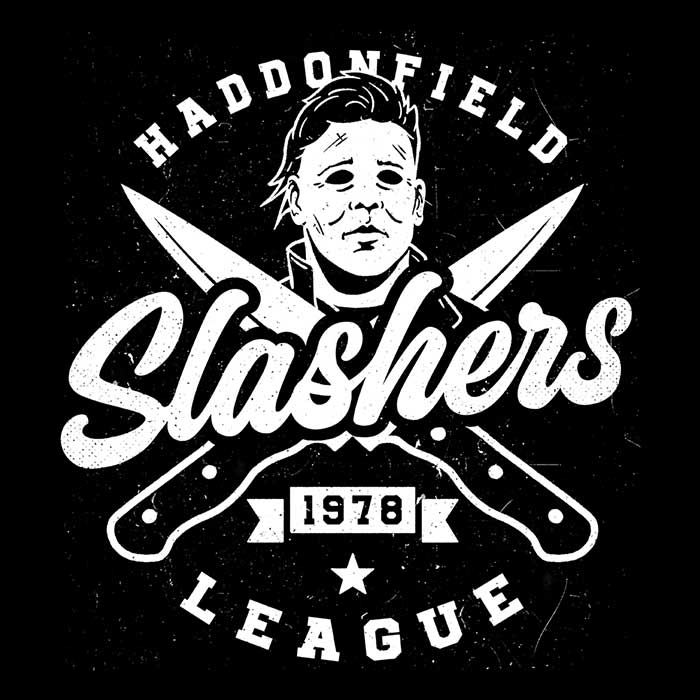 Haddonfield Slashers Men's Apparel - Adult & Kids T-Shirts, Sweatshirts & Hoodies apparel design preview 2