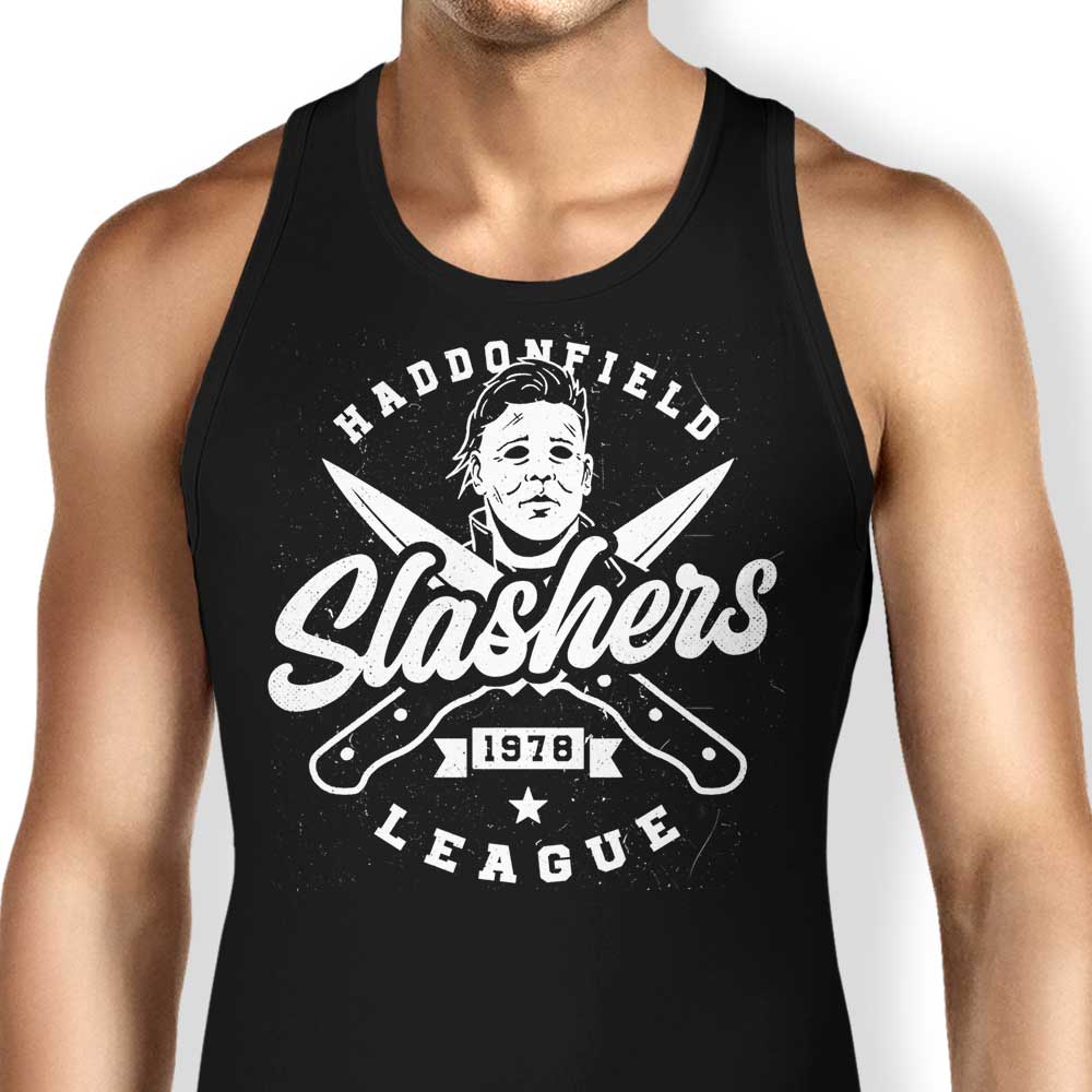 Haddonfield Slashers Tank Top - Adult & Kids T-Shirts, Sweatshirts & Hoodies apparel design preview 1