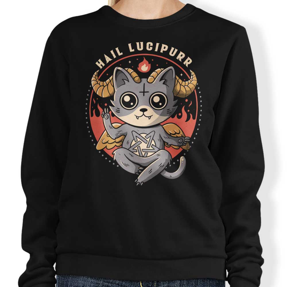 Hail Lucipurr - Adult & Kids T-Shirts, Sweatshirts & Hoodies apparel design preview 1