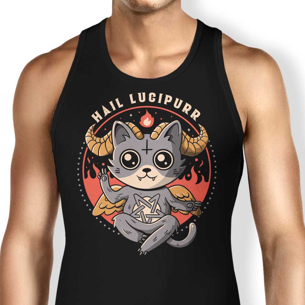 Hail Lucipurr Tank Top - Adult & Kids T-Shirts, Sweatshirts & Hoodies apparel design preview 1