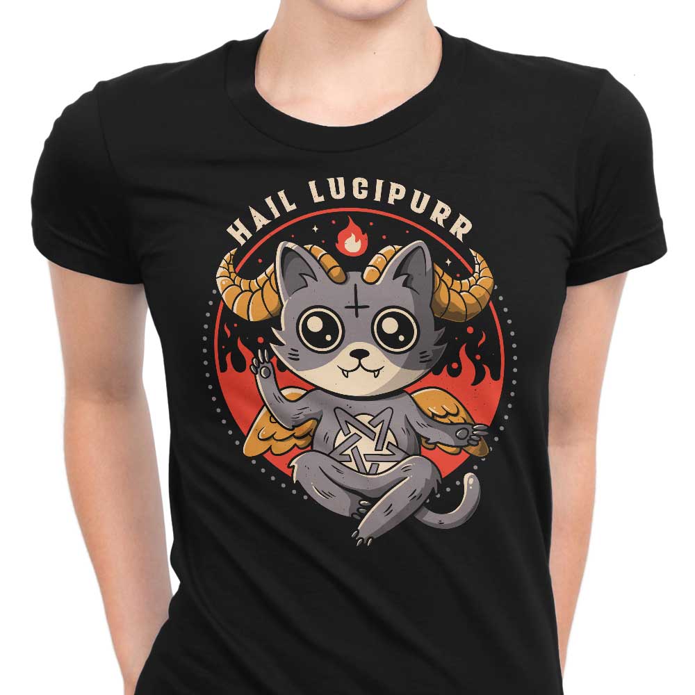 Hail Lucipurr Women's Apparel - Adult & Kids T-Shirts, Sweatshirts & Hoodies apparel design preview 1