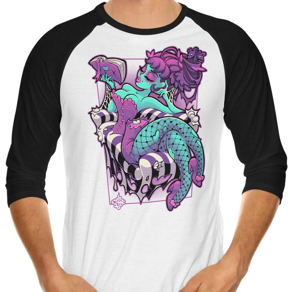 Half Dead 3/4 Sleeve Raglan - Adult & Kids T-Shirts, Sweatshirts & Hoodies apparel design preview 1