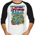 Half-Shell Heroes 3/4 Sleeve Raglan - Adult & Kids T-Shirts, Sweatshirts & Hoodies apparel design preview 1