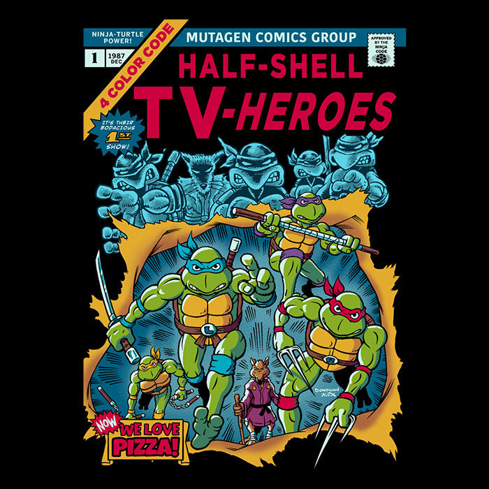 Half-Shell Heroes Men's Apparel - Adult & Kids T-Shirts, Sweatshirts & Hoodies apparel design preview 2