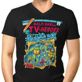 Half-Shell Heroes Men's V-Neck - Adult & Kids T-Shirts, Sweatshirts & Hoodies apparel design preview 1