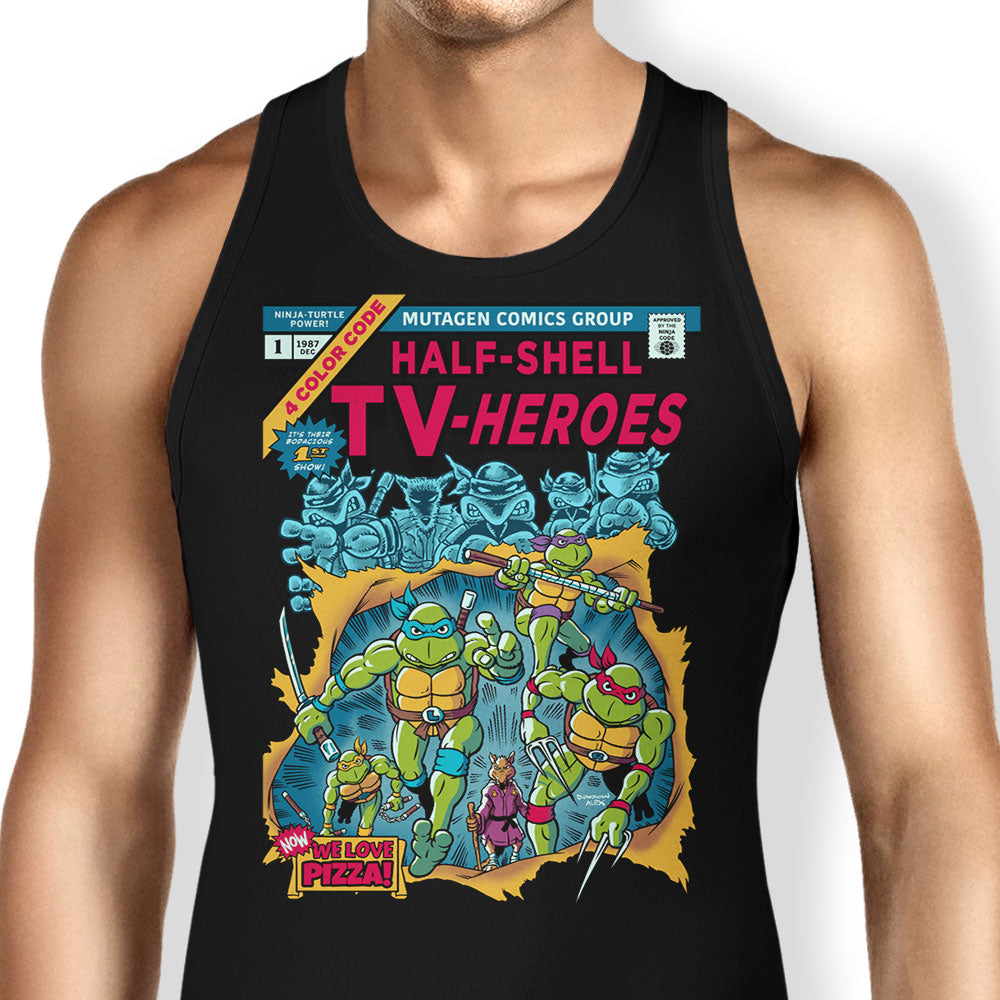 Half-Shell Heroes Tank Top - Adult & Kids T-Shirts, Sweatshirts & Hoodies apparel design preview 1