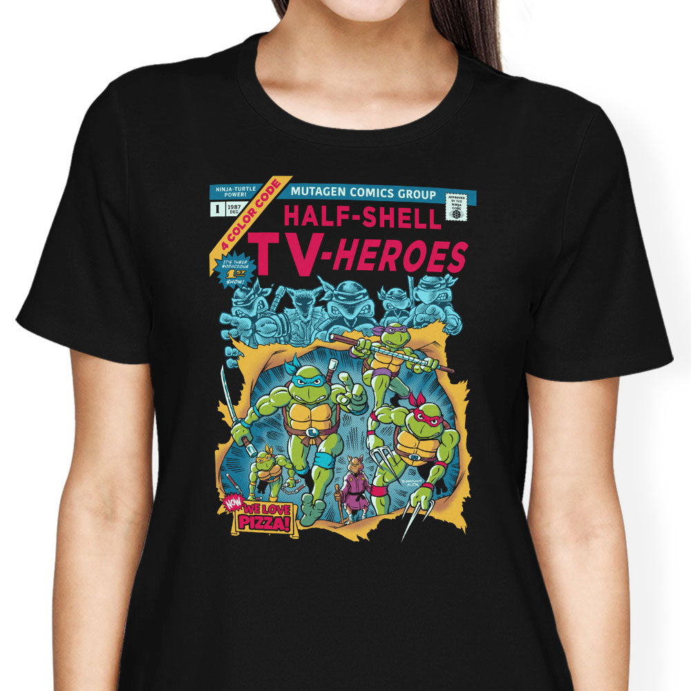 Half-Shell Heroes Women's Apparel - Adult & Kids T-Shirts, Sweatshirts & Hoodies apparel design preview 1