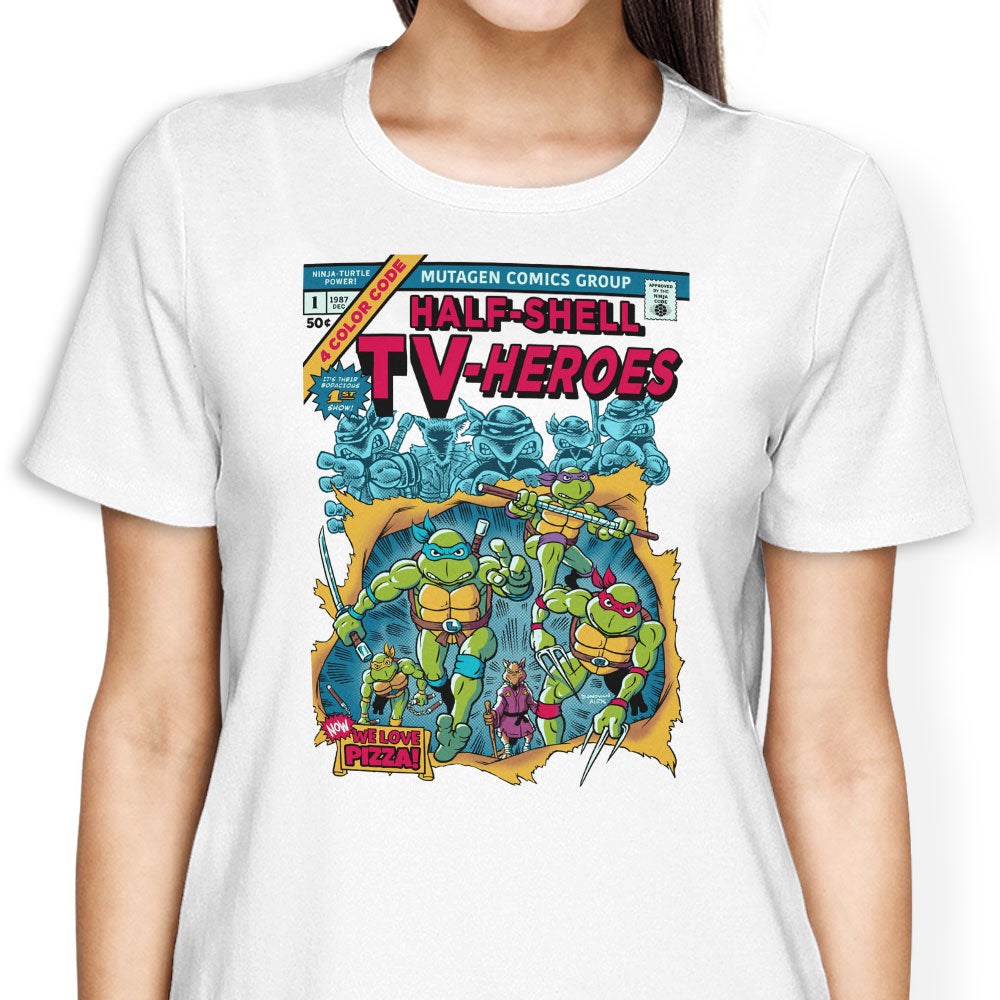 Half-Shell Heroes Women's Apparel - Adult & Kids T-Shirts, Sweatshirts & Hoodies apparel design preview 2