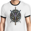 Half Shelled Weaponry Ringer - Adult & Kids T-Shirts, Sweatshirts & Hoodies apparel design preview 1