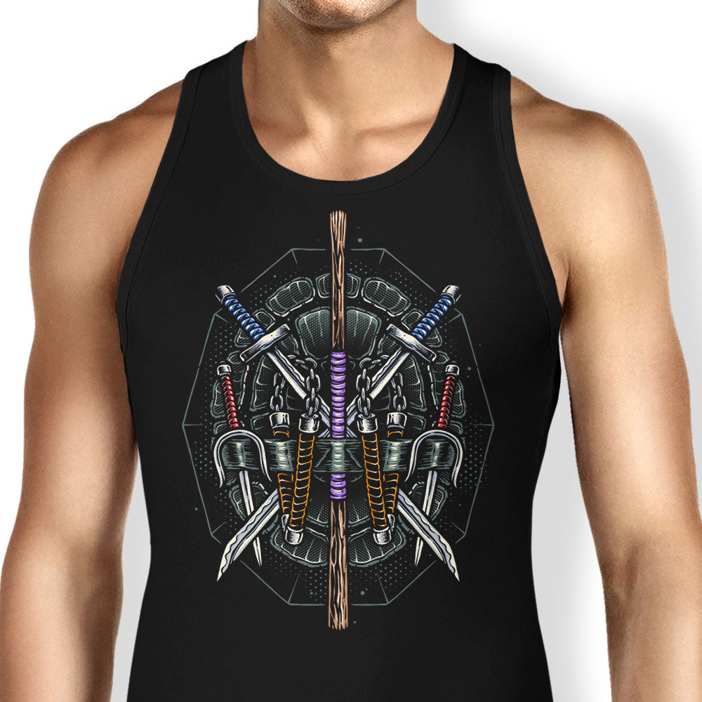 Half Shelled Weaponry Tank Top - Adult & Kids T-Shirts, Sweatshirts & Hoodies apparel design preview 1