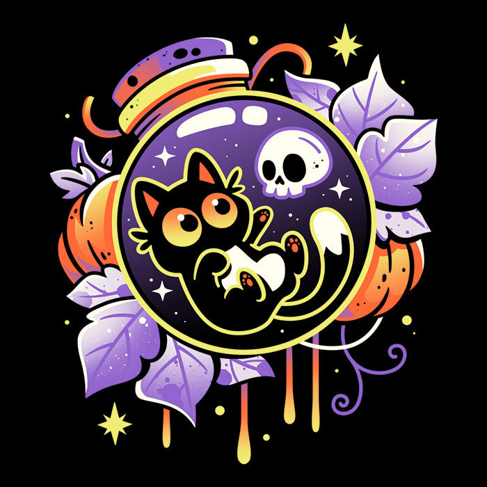 Halloween Bottled Kitten Men's Apparel - Adult & Kids T-Shirts, Sweatshirts & Hoodies apparel design preview 2