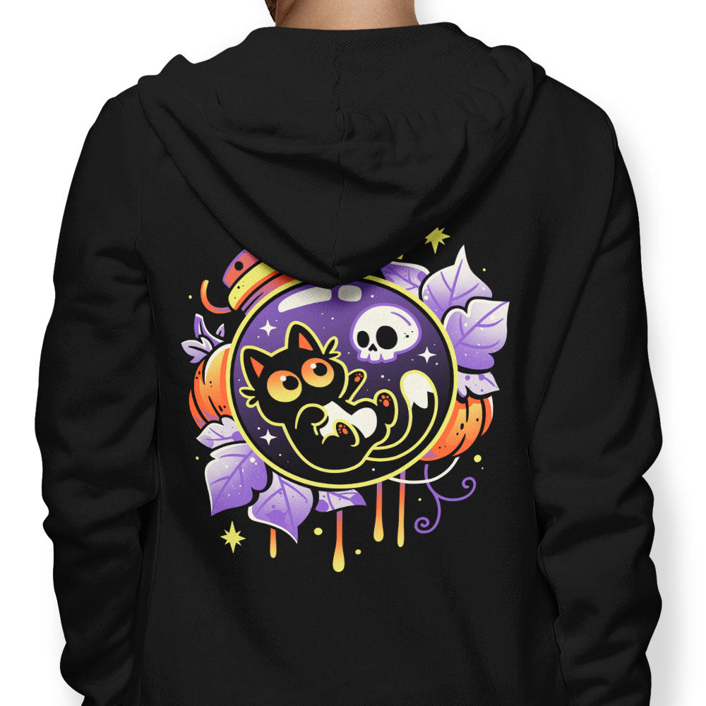 Halloween Bottled Kitten - Adult & Kids T-Shirts, Sweatshirts & Hoodies apparel design preview 1