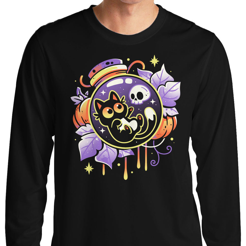 Halloween Bottled Kitten - Adult & Kids T-Shirts, Sweatshirts & Hoodies apparel design preview 1