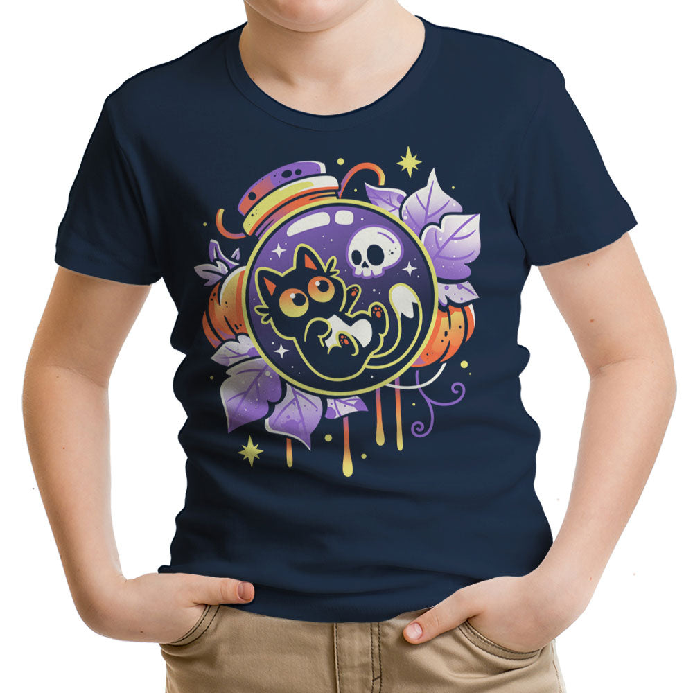 Halloween Bottled Kitten Youth Apparel - Adult & Kids T-Shirts, Sweatshirts & Hoodies apparel design preview 2
