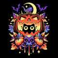 Halloween Cat Coasters - Adult & Kids T-Shirts, Sweatshirts & Hoodies apparel design preview 1