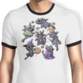 Halloween Dragons Ringer - Adult & Kids T-Shirts, Sweatshirts & Hoodies apparel design preview 1