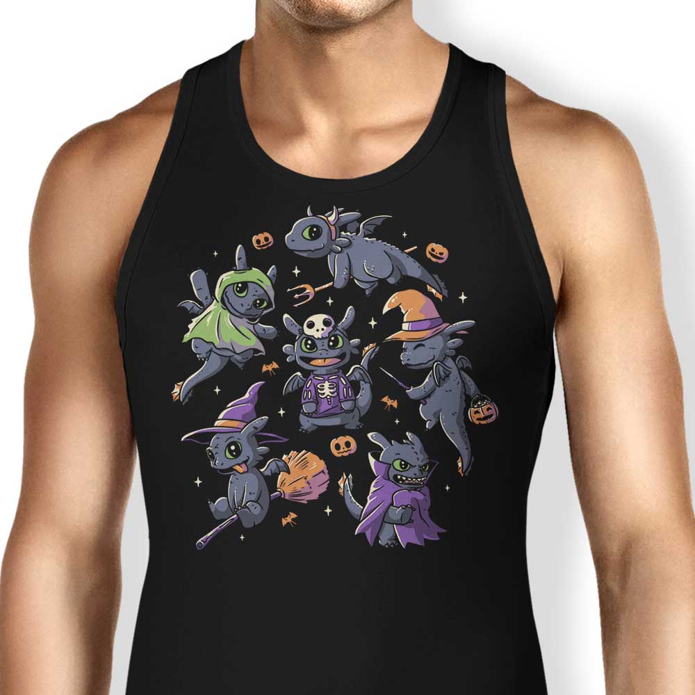 Halloween Dragons Tank Top - Adult & Kids T-Shirts, Sweatshirts & Hoodies apparel design preview 1