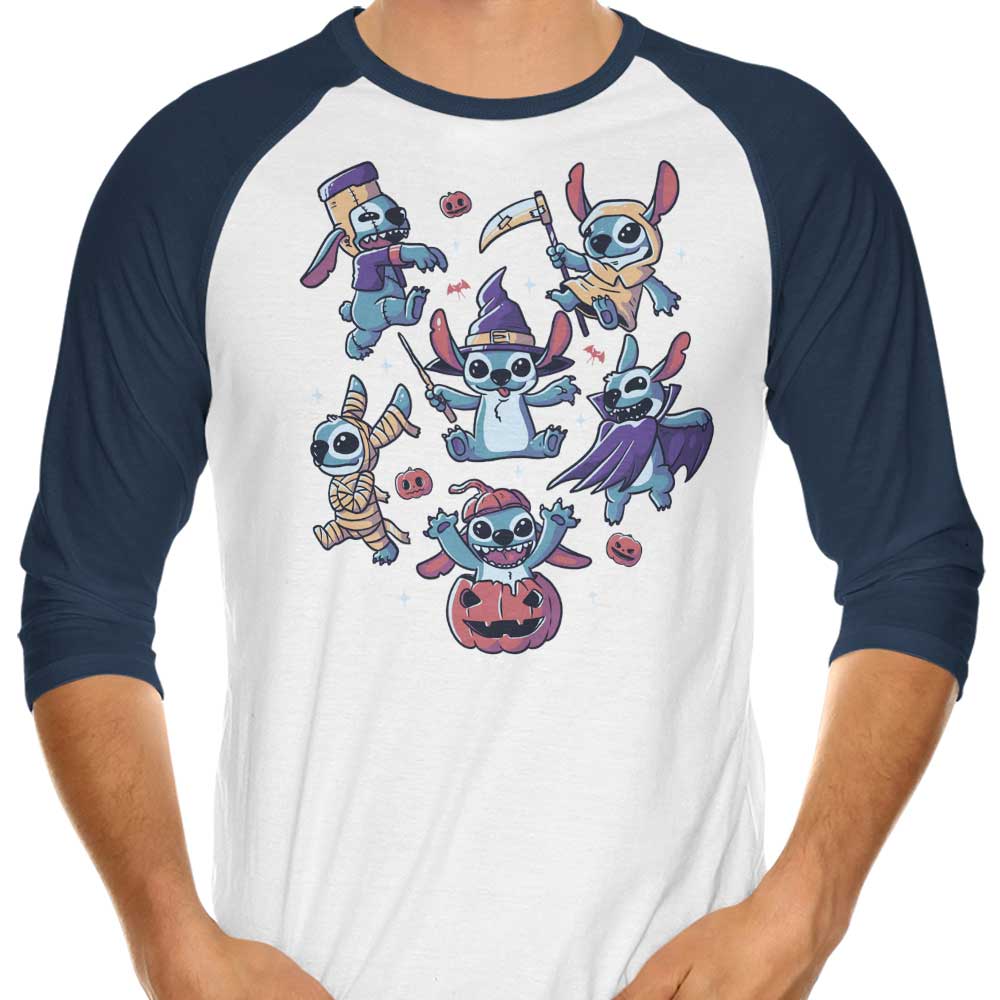 Halloween Experiments 3/4 Sleeve Raglan - Adult & Kids T-Shirts, Sweatshirts & Hoodies apparel design preview 1
