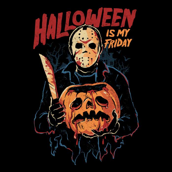Halloween is My Friday Coasters - Adult & Kids T-Shirts, Sweatshirts & Hoodies apparel design preview 1