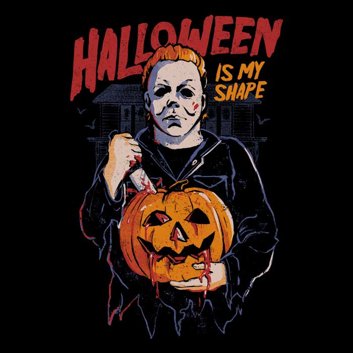 Halloween is My Shape Women's V-Neck - Adult & Kids T-Shirts, Sweatshirts & Hoodies apparel design preview 2