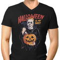 Halloween is My Shape Men's V-Neck - Adult & Kids T-Shirts, Sweatshirts & Hoodies apparel design preview 1