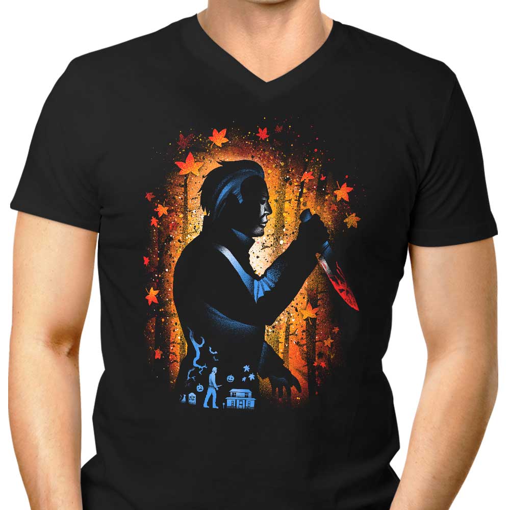 Halloween Killer Men's V-Neck - Adult & Kids T-Shirts, Sweatshirts & Hoodies apparel design preview 1
