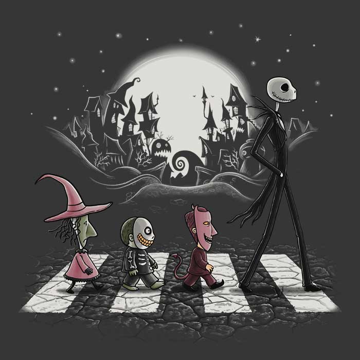 Halloween Road - Adult & Kids T-Shirts, Sweatshirts & Hoodies apparel design preview 2