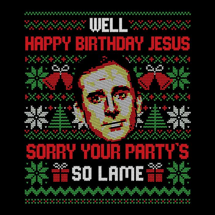 Happy Birthday Jesus Men's Apparel - Adult & Kids T-Shirts, Sweatshirts & Hoodies apparel design preview 2