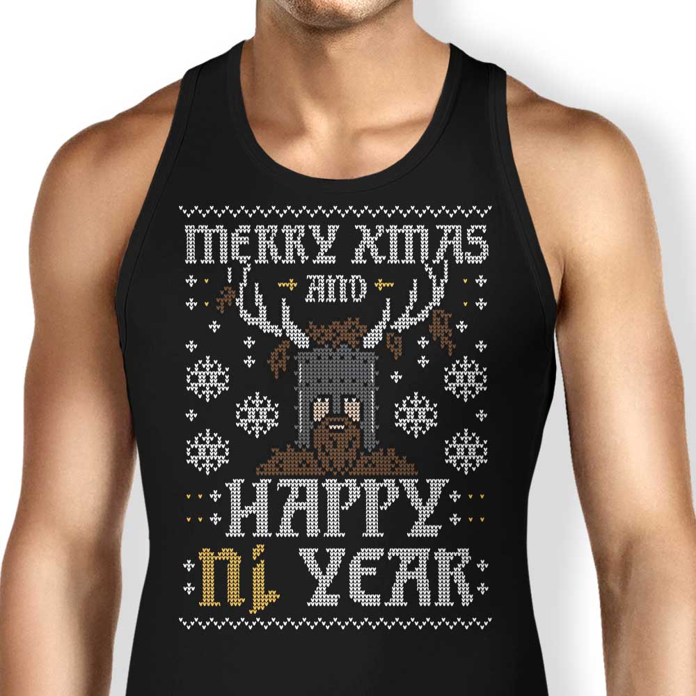 Happy Ni Year Tank Top - Adult & Kids T-Shirts, Sweatshirts & Hoodies apparel design preview 1