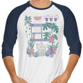 Happy Place 3/4 Sleeve Raglan - Adult & Kids T-Shirts, Sweatshirts & Hoodies apparel design preview 1