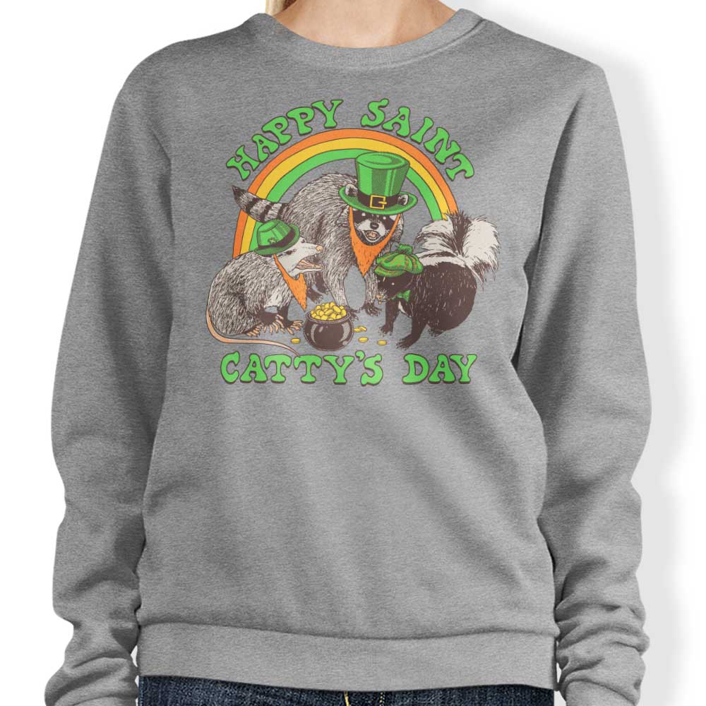 Happy Saint Catty's Day - Adult & Kids T-Shirts, Sweatshirts & Hoodies apparel design preview 1