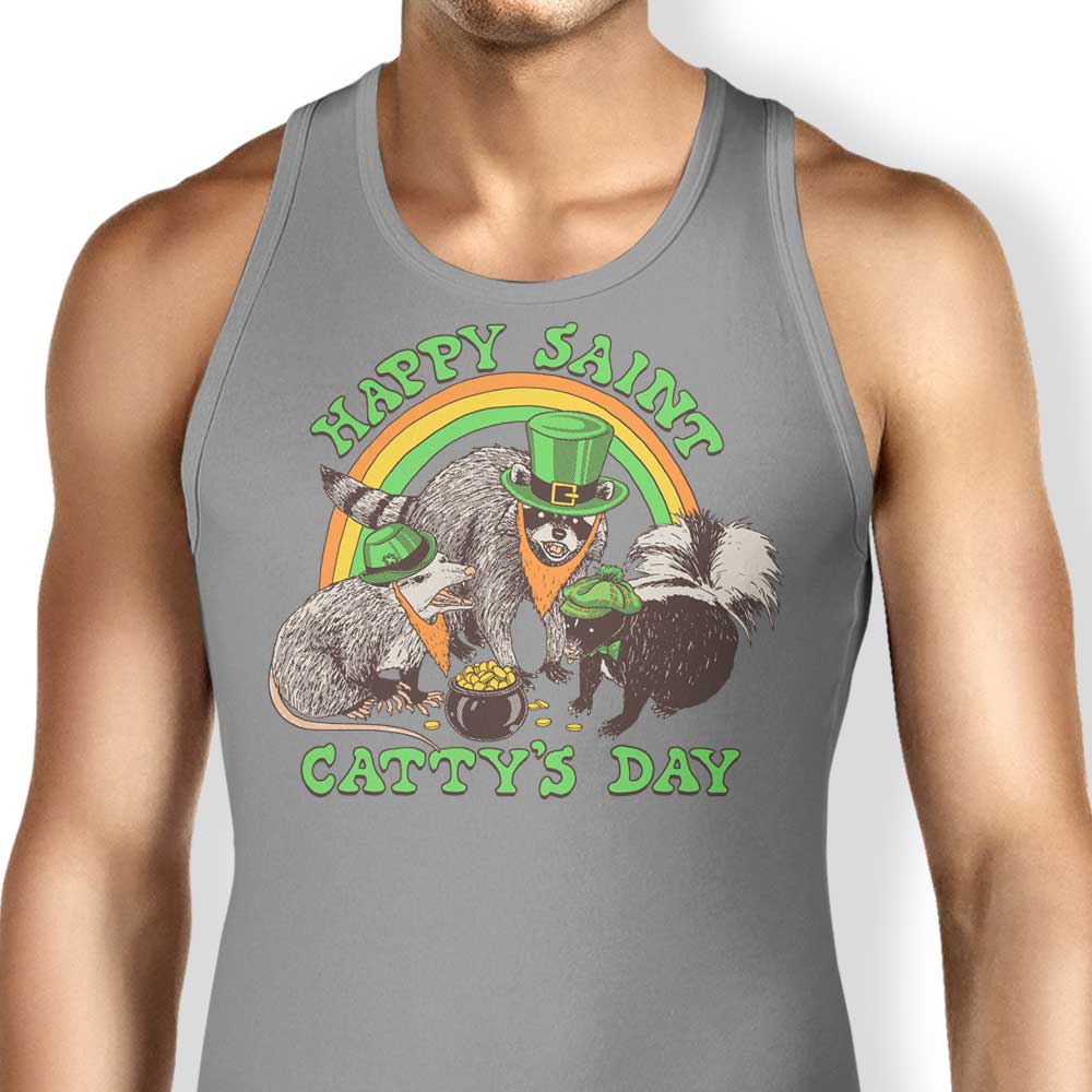 Happy Saint Catty's Day Tank Top - Adult & Kids T-Shirts, Sweatshirts & Hoodies apparel design preview 1