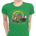 Happy Saint Catty's Day Women's Apparel - Adult & Kids T-Shirts, Sweatshirts & Hoodies apparel design preview 1