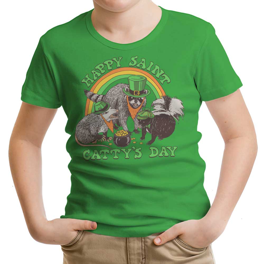 Happy Saint Catty's Day Youth Apparel - Adult & Kids T-Shirts, Sweatshirts & Hoodies apparel design preview 1