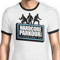 Hardcore Parkour Ringer - Adult & Kids T-Shirts, Sweatshirts & Hoodies apparel design preview 1