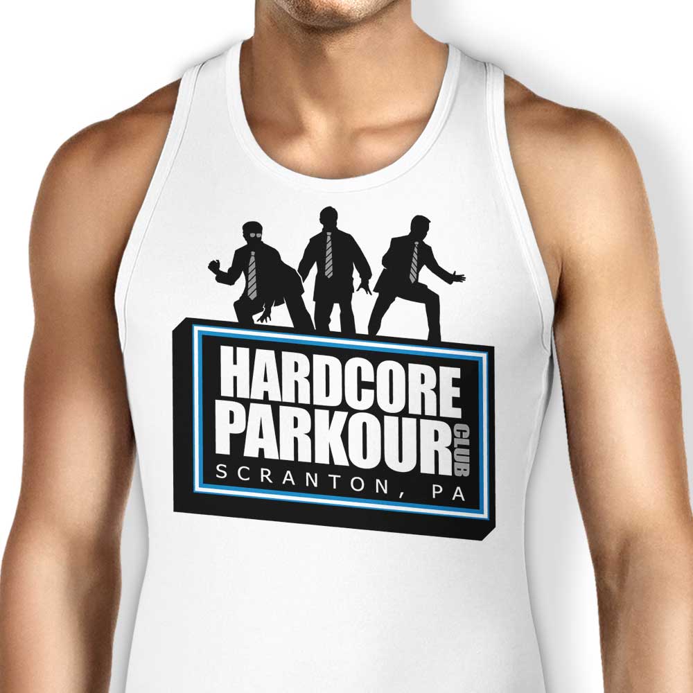 Hardcore Parkour Tank Top - Adult & Kids T-Shirts, Sweatshirts & Hoodies apparel design preview 1