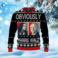 Harris Walz 2024 Obviously Ugly Christmas Sweater product image