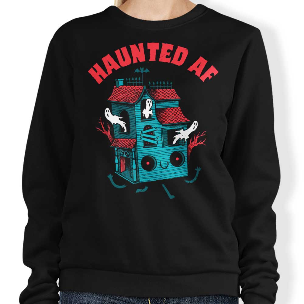 Haunted AF - Adult & Kids T-Shirts, Sweatshirts & Hoodies apparel design preview 1