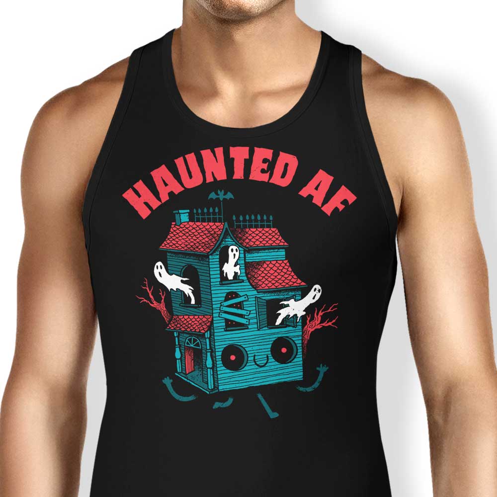 Haunted AF Tank Top - Adult & Kids T-Shirts, Sweatshirts & Hoodies apparel design preview 1