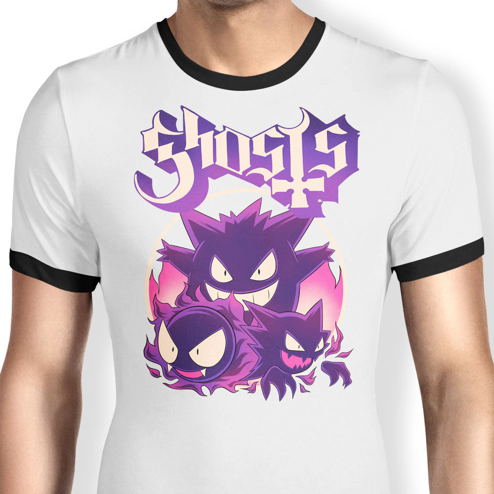 Haunted Ghost Ringer - Adult & Kids T-Shirts, Sweatshirts & Hoodies apparel design preview 1