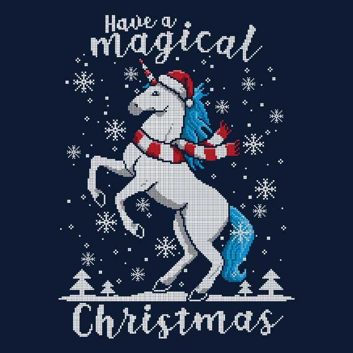 Have a Magical Christmas - Adult & Kids T-Shirts, Sweatshirts & Hoodies apparel design preview 2