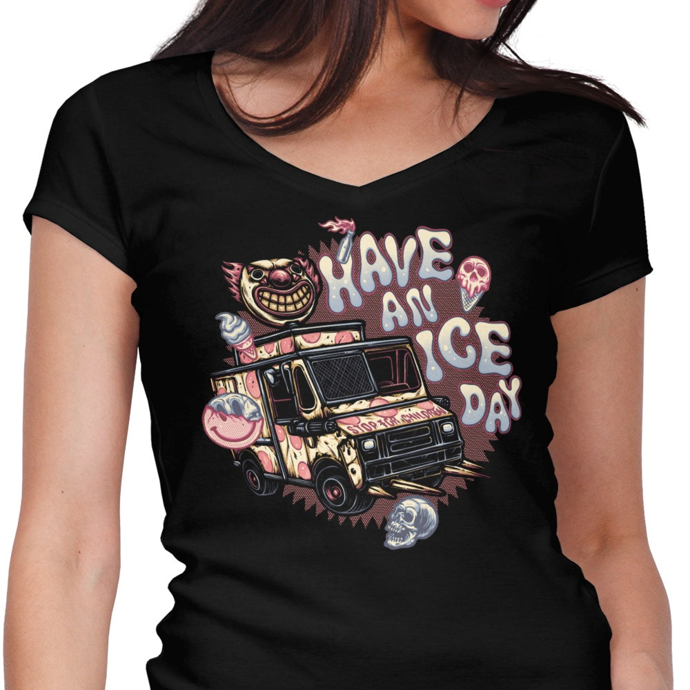 Have an Ice Day Women's V-Neck - Adult & Kids T-Shirts, Sweatshirts & Hoodies apparel design preview 1