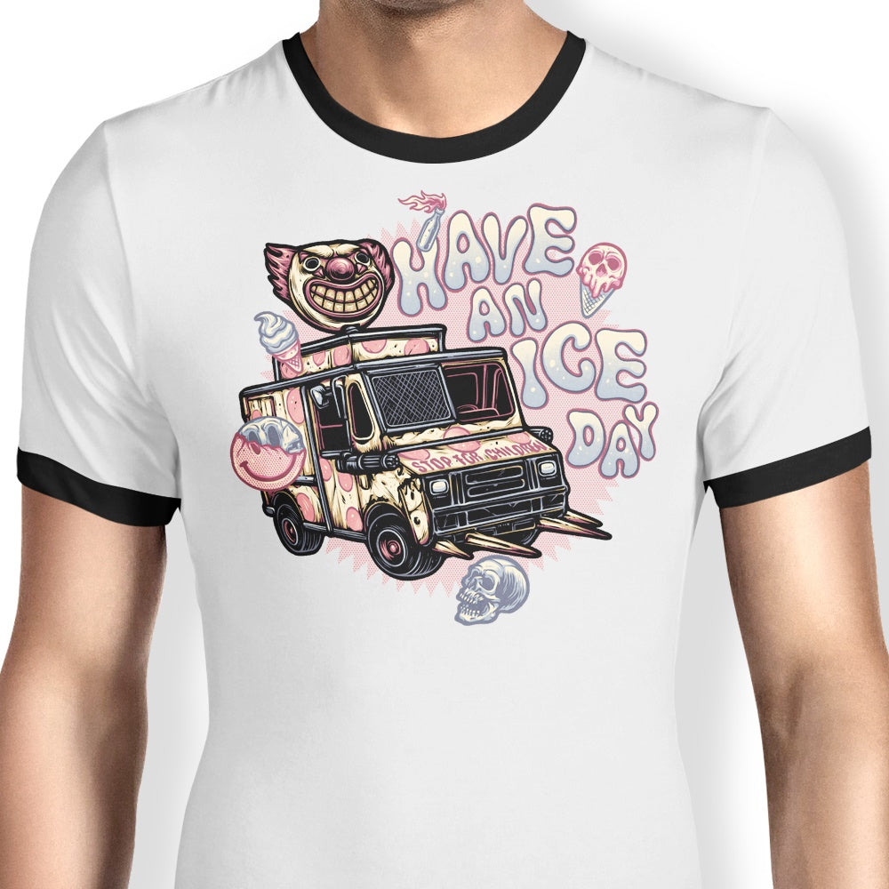 Have an Ice Day Ringer - Adult & Kids T-Shirts, Sweatshirts & Hoodies apparel design preview 1