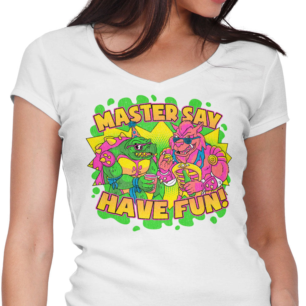 Have Fun Women's V-Neck - Adult & Kids T-Shirts, Sweatshirts & Hoodies apparel design preview 1