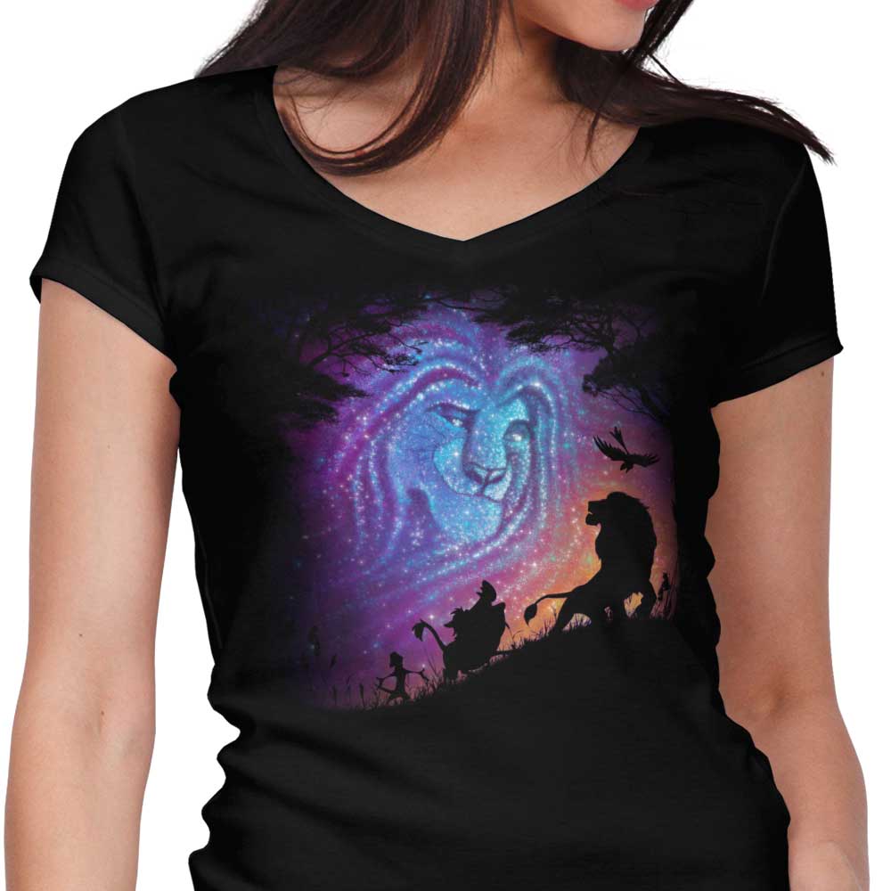 He Lives In You Women's V-Neck - Adult & Kids T-Shirts, Sweatshirts & Hoodies apparel design preview 1